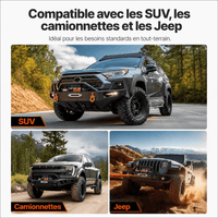 Treuil compatible avec les SUV, les camionnettes et les Jeep en usage tout-terrain