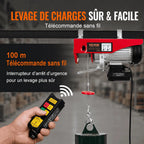 Télécommande sans fil utilisée à distance, portée annoncée de 100 m avec interrupteur d'arrêt d'urgence