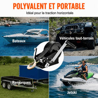 Treuil manuel utilisé pour bateaux, véhicules tout-terrain, remorques et jetskis